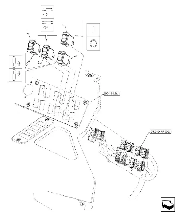 87573089 - выключатель в сборе